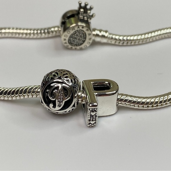 Sterling Silver Letter P Charm - Picture 8 of 8